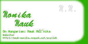 monika mauk business card